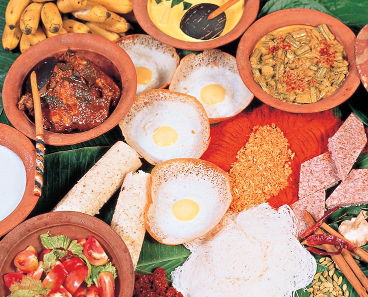 Kstliches Essen in Sri Lanka